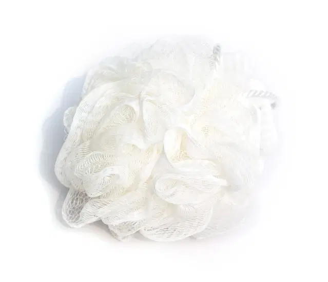 Basicare Luxe White Loofah Sponge Body Scrubber Gentle Exfoliating Sponge