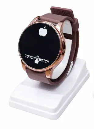 Stylish Touch Screen LED Watch with Silicone Strap Men & Women ,Rusty Pink