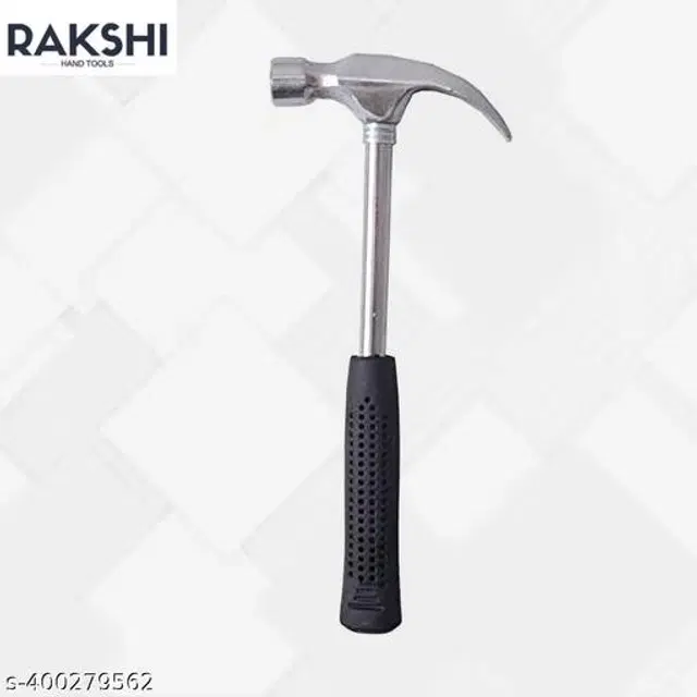 Stainless Steel 2 in 1 Curved Claw Hammer, Black & Silver