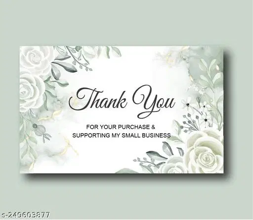 Mini Thank Your for Your Order Business Cards, Multicolor, 3.5x2.1 inches, Pack of 100