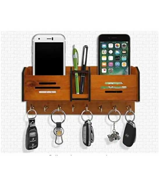 Vivek Homesaaz Graceful Double Key Holder, Brown, VH1