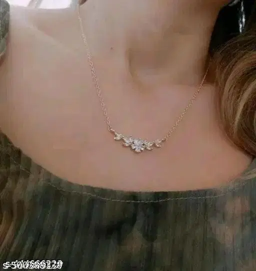 White Necklace for Women (Free Size)