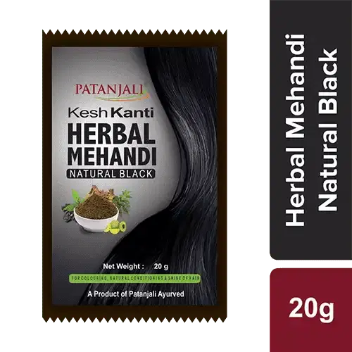 Patanjali Kesh Kanti Herbal Natural Black Mehandi 20 g