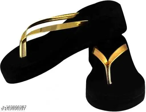 Flip-flops for Women (Gold, IND-3)