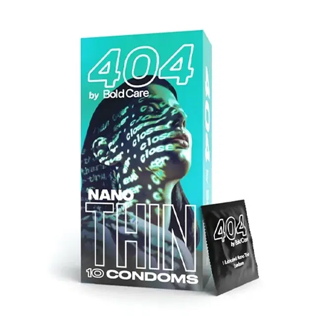 Bold Care 404 Super Nano Thin Condoms, 10 Pcs