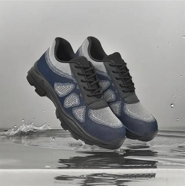 Safety Shoes for Men (Navy Blue, 7)