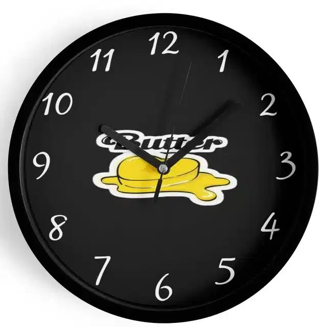 HD Printed Plastic Wall Clock, Multicolor, 10x10 Inches