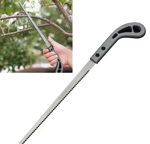 Stainless Steel Small Hand Saw for Gardening, Grey, Pack of 1