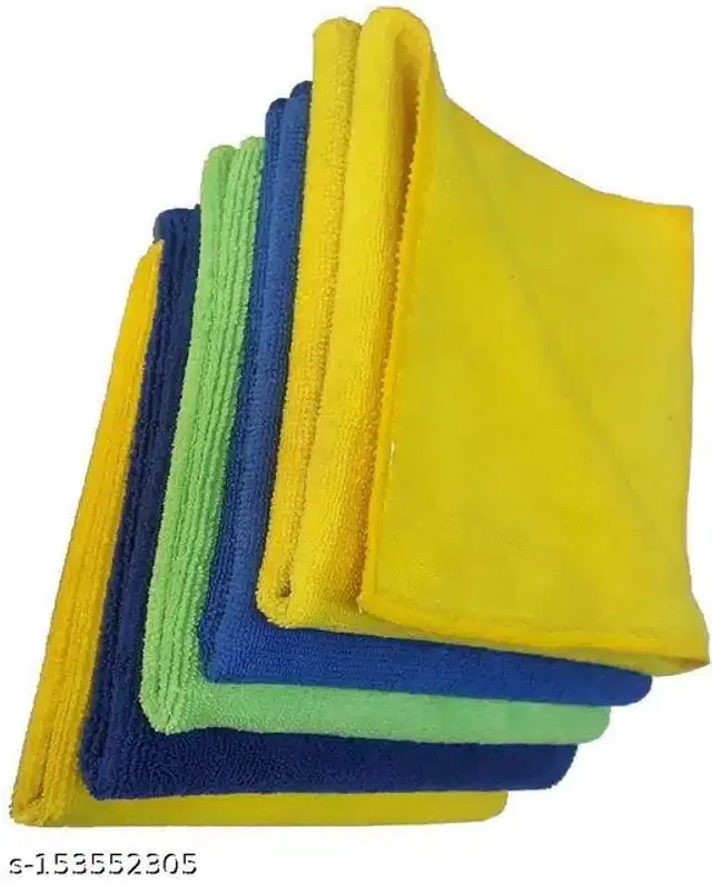 Microfiber Bath Towel, Multicolor, 40x40 cm, Pack of 5