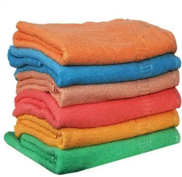 Cotton High Absorbent Antibacterial Hand Towels, Pack of 6, Multicolor, 12x18 inches