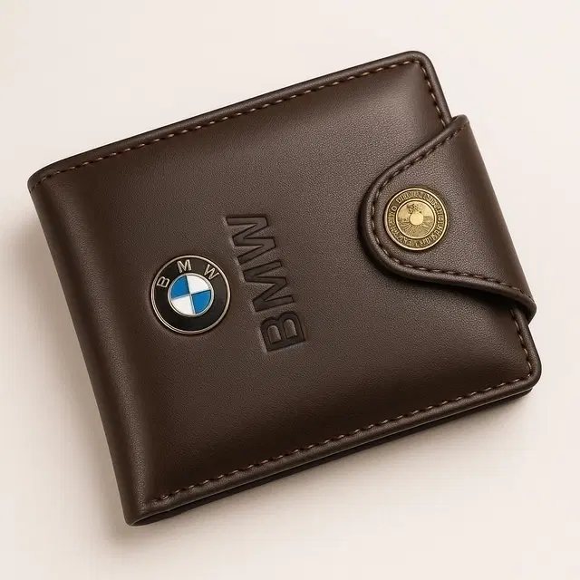 Bmw Wallet for Men, Dark Brown