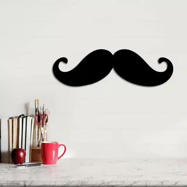 Wooden Self Adhesive Wall Sticker, Black