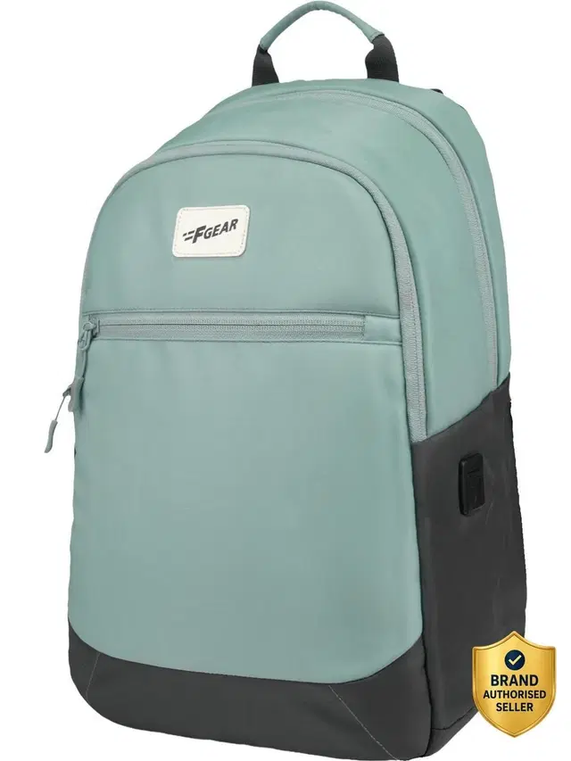 F Gear Small 16 L Laptop Backpack Balanzo Mint With Usb (Green)