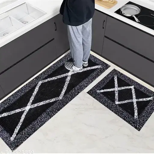 Alaqsa Cotton Runner, 15x47 inch/15x23 inch (Pack of 2 for Home