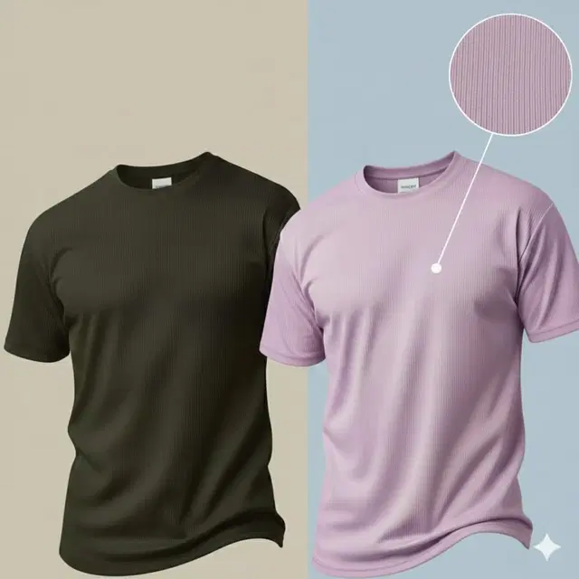 Polyester Round Neck T-shirt for Men, Multicolour, Pack of 2 (XL)