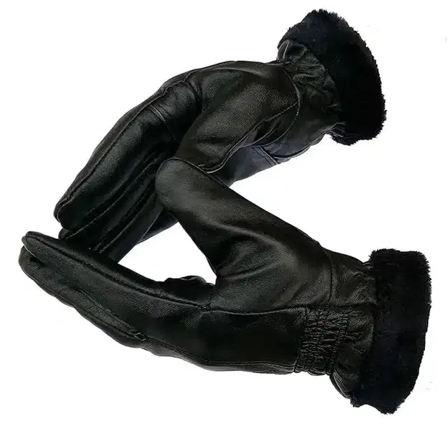 Snow Proof Winter Gloves for Men, Set of 1 (Black)