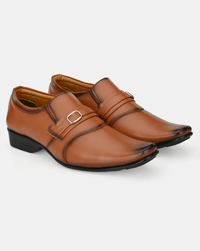 Formal Shoes for Men (Tan, 7)
