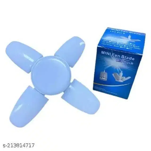 Foldable Mini Fan LED Light, White, 28 W