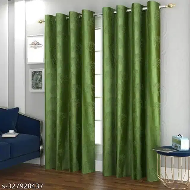 Polyester Curtain for Door, Multicolor, 5 Feet