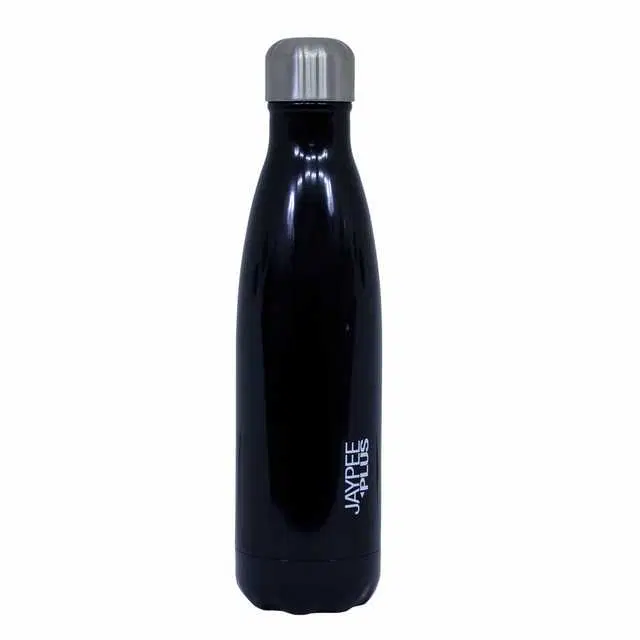 Alpha Stainless Steel Insulated 24 Hours Hot Or Cold Water Bottle, Black, 1000 ml, J-160