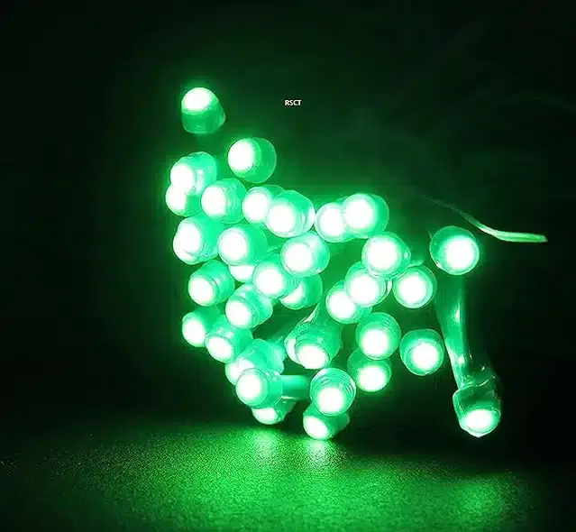 LED String Lights, Green, 15 m