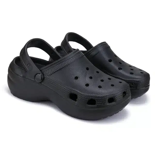 Clogs for Women (Black, 7)
