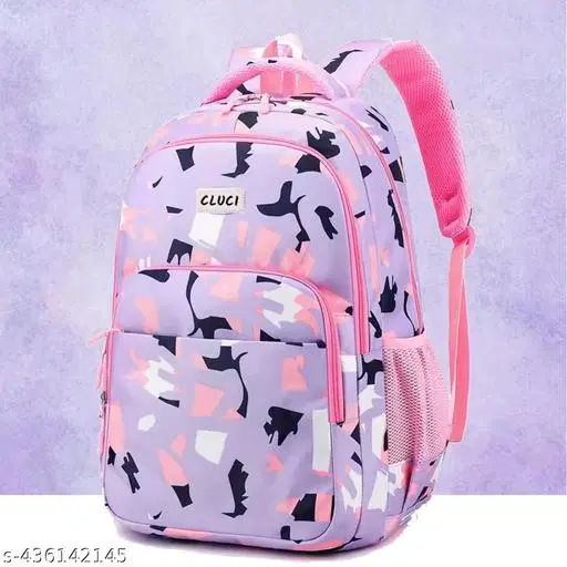 Canvas Backpack Bag, Purple