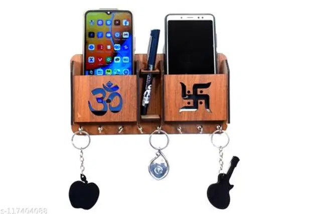 Wooden Key Holder, Brown