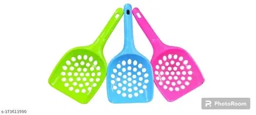 Cat Litter Scooper, Multicolor, Pack of 3