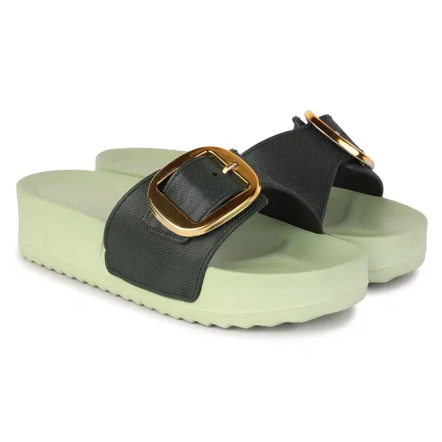 Sliders for Women (Olive, 5)