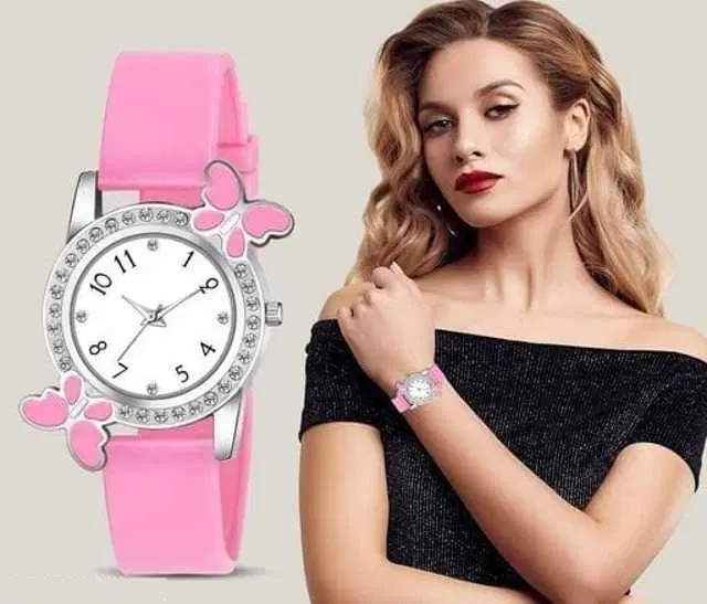Analog Watch For Womens (Pink) (WS-13)