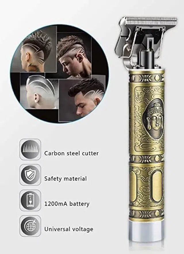T9 Rechargeable Professional Hair Trimmer for Men & Women, Gold