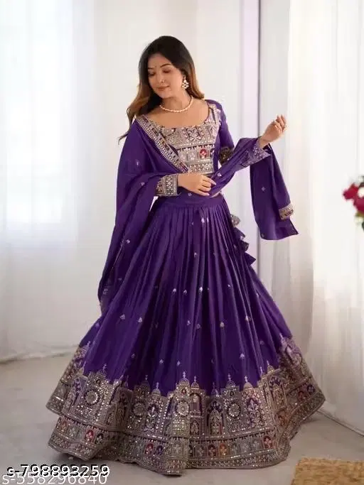 Lehenga Choli for Women (Free Size)