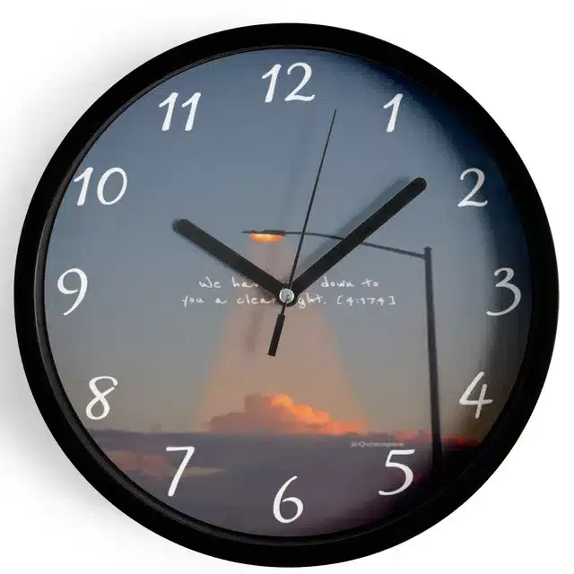 Analog Wall Clock, Multicolor, 7 inches
