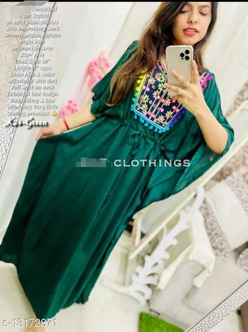 Gown for Women (Green, L)