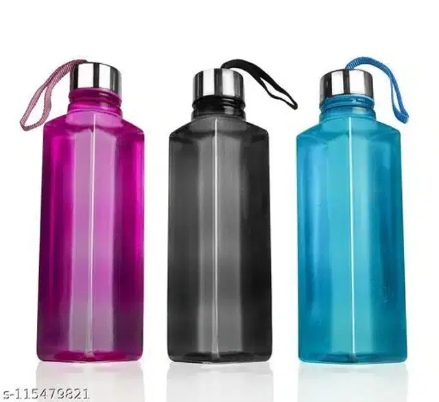 Water Bottle, Multicolor, 3x1000 ml