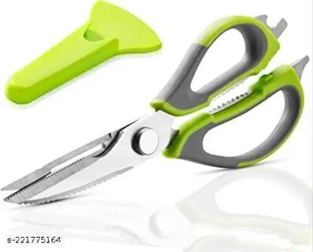 Stainless Steel Kitchen Scissor, Green
