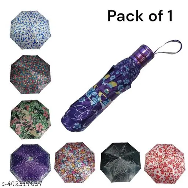 Polyester Foldable Umbrella, Assorted, Pack of 1