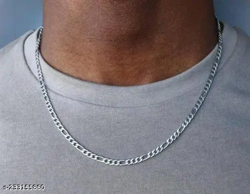 Stainless Steel Chain for Men (Silver)