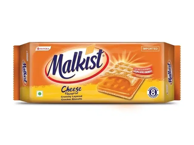 Malkist Cheese Flavoured Cracker Biscuit, 144 g