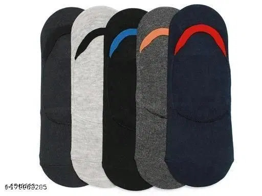 Cotton Socks for Men & Women, Set of 5 (Multicolor)