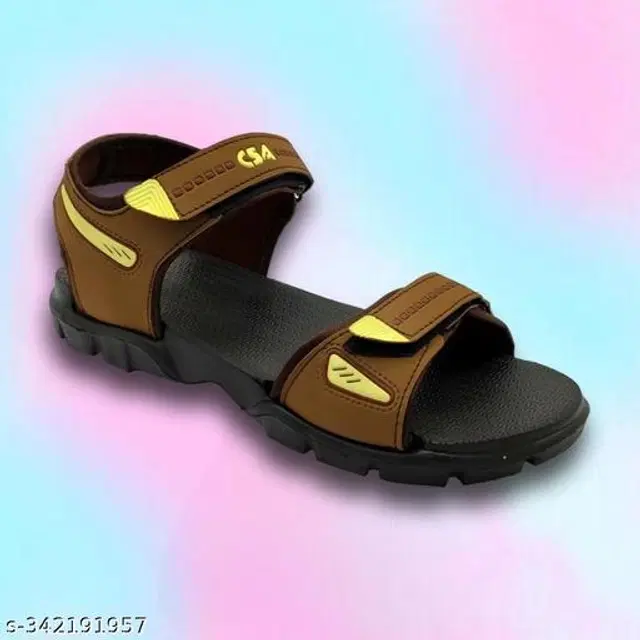 Sandals for Men (Brown & Black, 6)