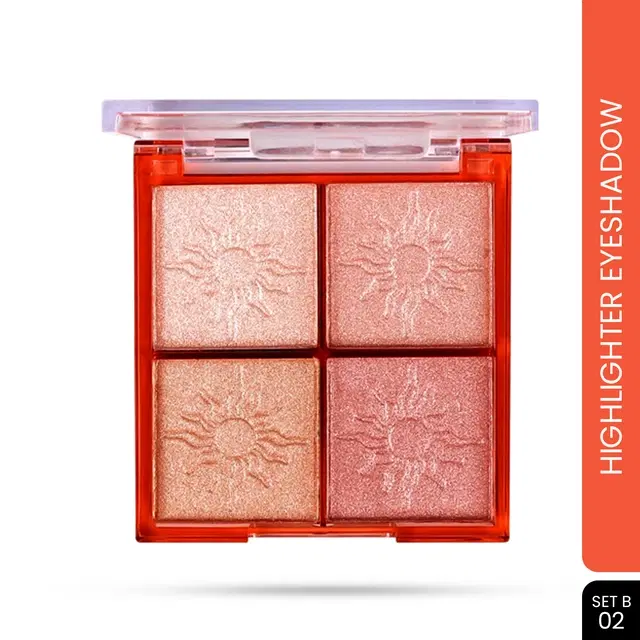 4 in 1 Seven Seas Pearl Petal Eyeshadow Highlighter, Multicolors (25 g)