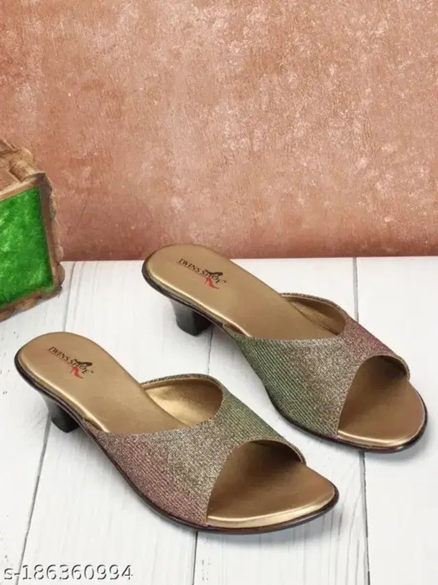Acknew Heels for Women ACK10029, Gold (4)