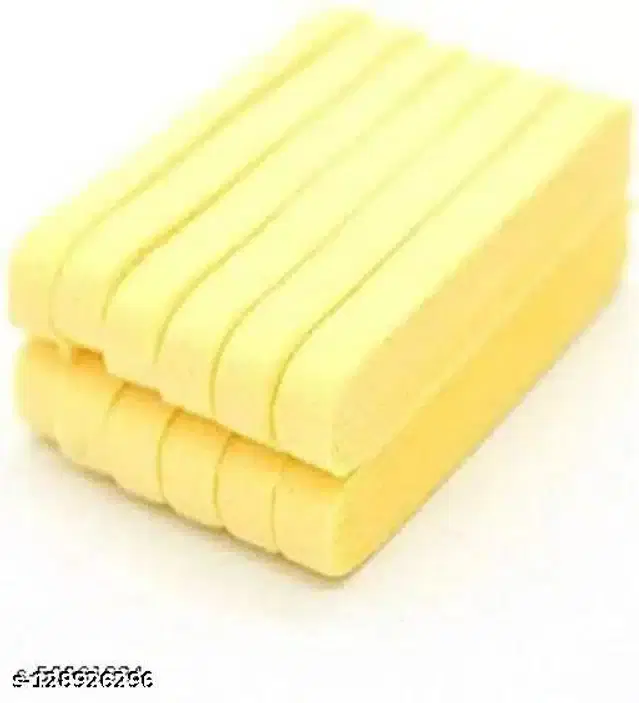 Premium Makeup Sponges, Yellow, Pack of 12