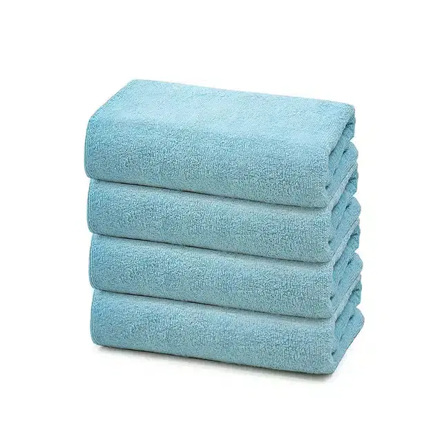 Cotton Hand Towel, Pack of 4, Blue, 60x40 cm
