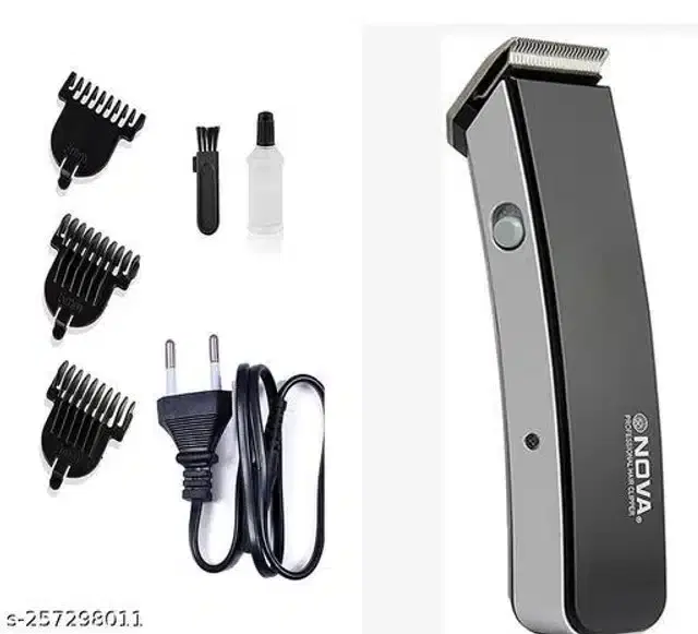Rechargeable Cordless Trimmer for Men, White & Black