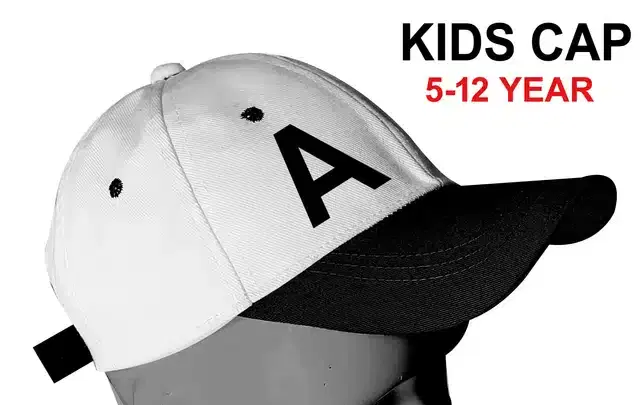 Baseball Cotton Cap for Kids (Multicolor, 5-12 Years)