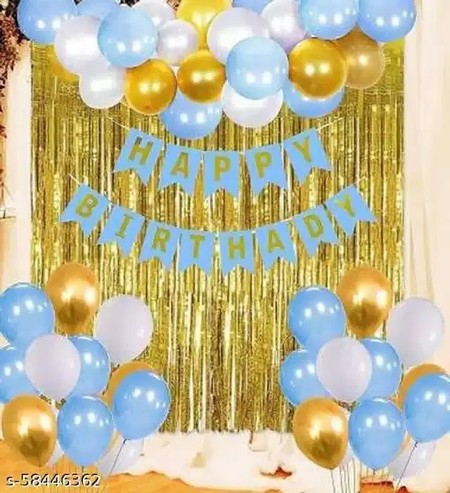 Birthday Party Decoration Kit, Multicolor, Set of 33