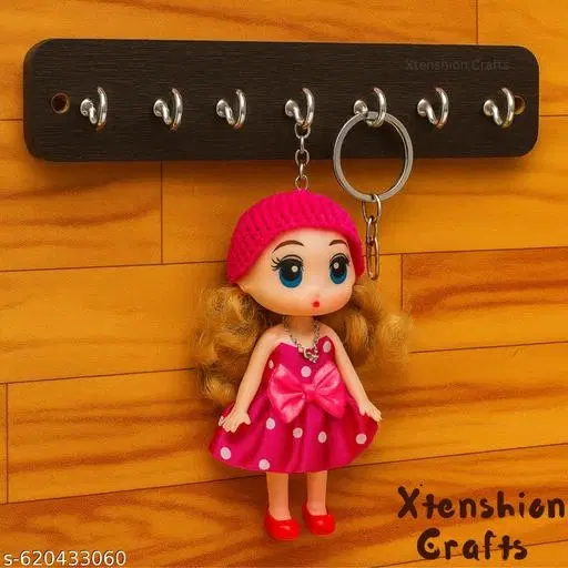 Wooden Key Holder For Home, Brown